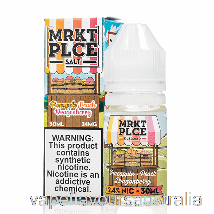 Vape Flavours Australia Pineapple Peach Dragonberry - MRKT Salts - 30mL 24mg